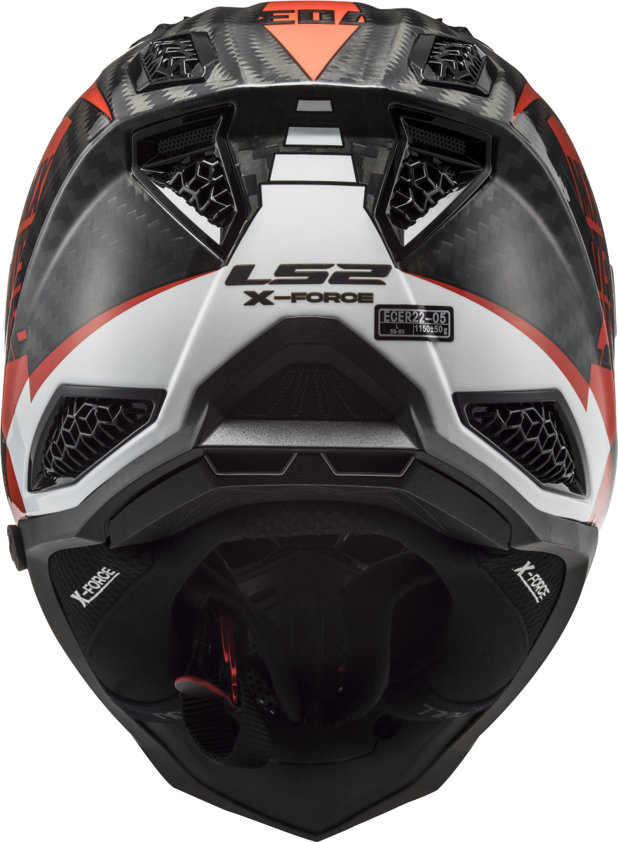 Casco LS2 MX703 X-FORCE VICTORY ROJO/BLANCO ECE 22.06 1