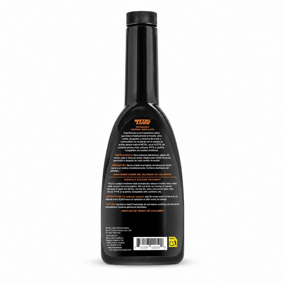 Metal Lube sistemas hidráulicos pesados 236 ml aditivo hidráulico 1