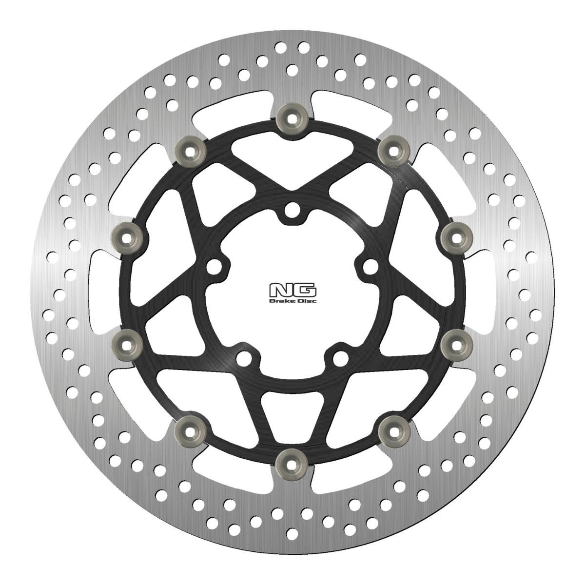 Disco de freno NG BRAKES 320 mm flotante compatible con Triumph Tiger, Speed Triple, Rocket, Scrambler y Speed Twin