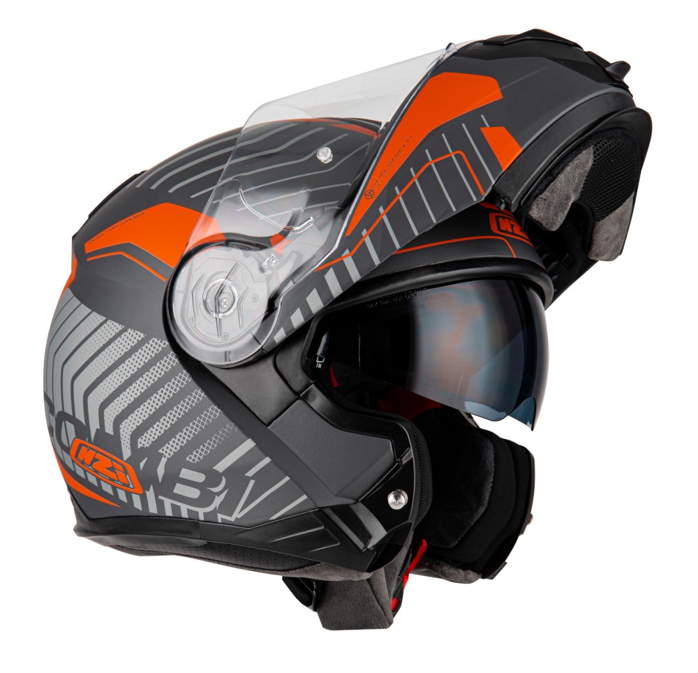 Casco NZI Combi 2 DUO SIERRA Antracita/Naranja 2