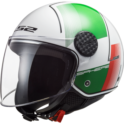 Casco LS2 OF558 SPHERE LUX FIRM BLANCO/VERDE/ROJO