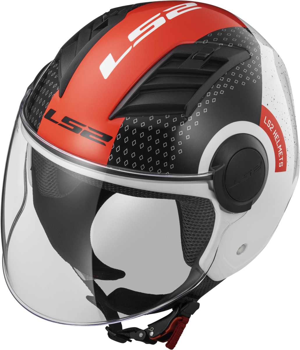 Casco LS2 OF562 AIRFLOW CONDOR BLANCO/NEGRO/ROJO 1