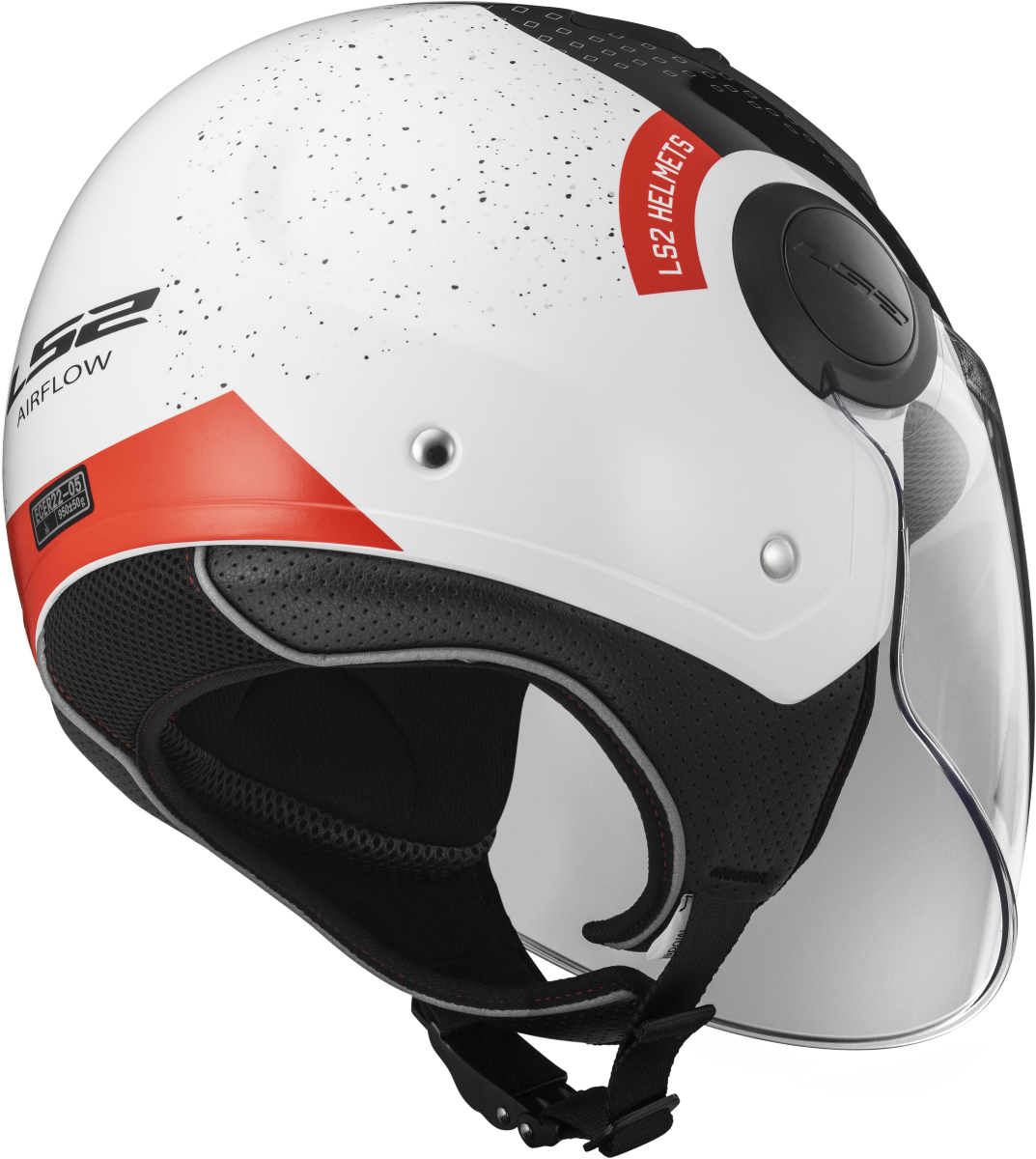 Casco LS2 OF562 AIRFLOW CONDOR BLANCO/NEGRO/ROJO 2