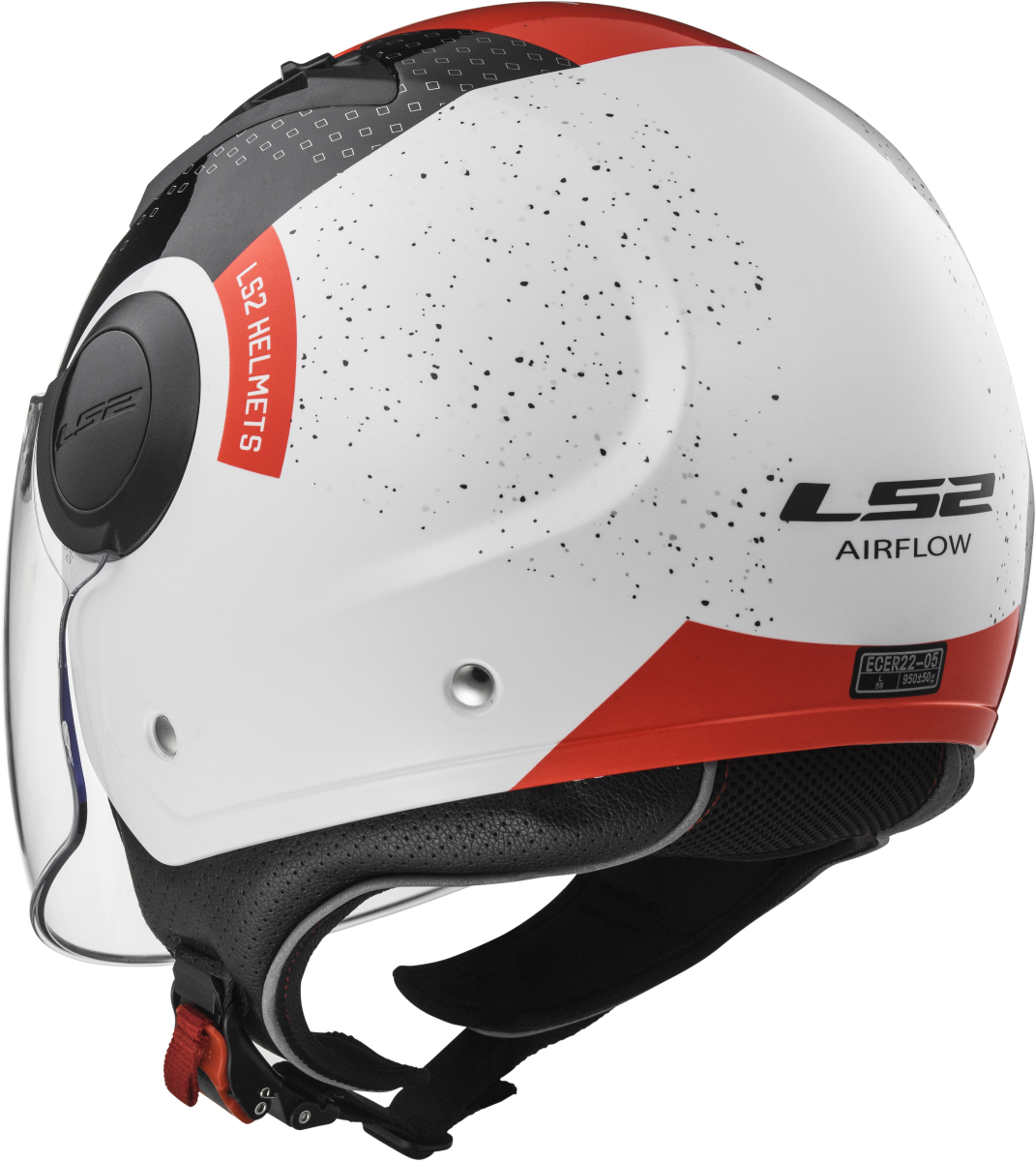 Casco LS2 OF562 AIRFLOW CONDOR BLANCO/NEGRO/ROJO 8