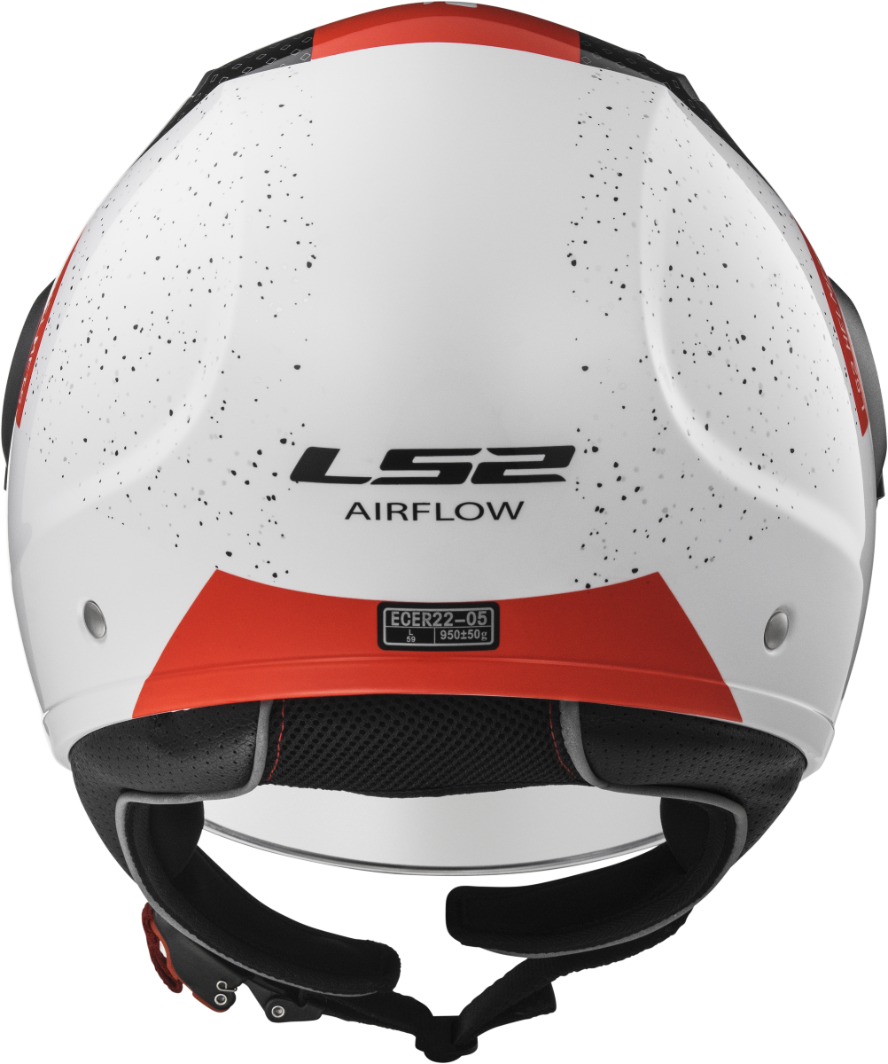 Casco LS2 OF562 AIRFLOW CONDOR BLANCO/NEGRO/ROJO 5