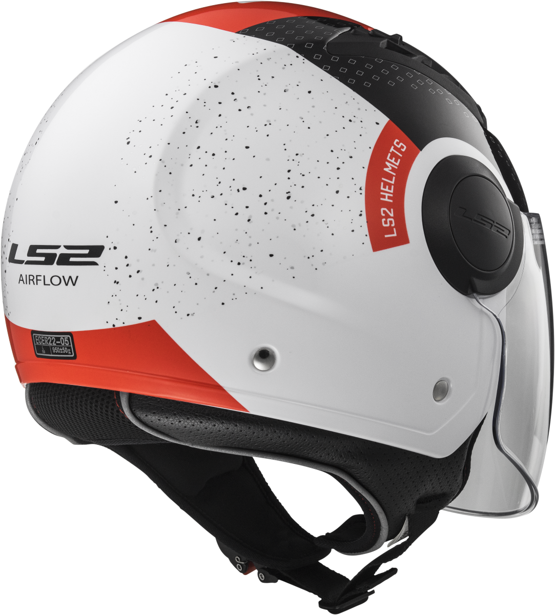 Casco LS2 OF562 AIRFLOW CONDOR BLANCO/NEGRO/ROJO 6