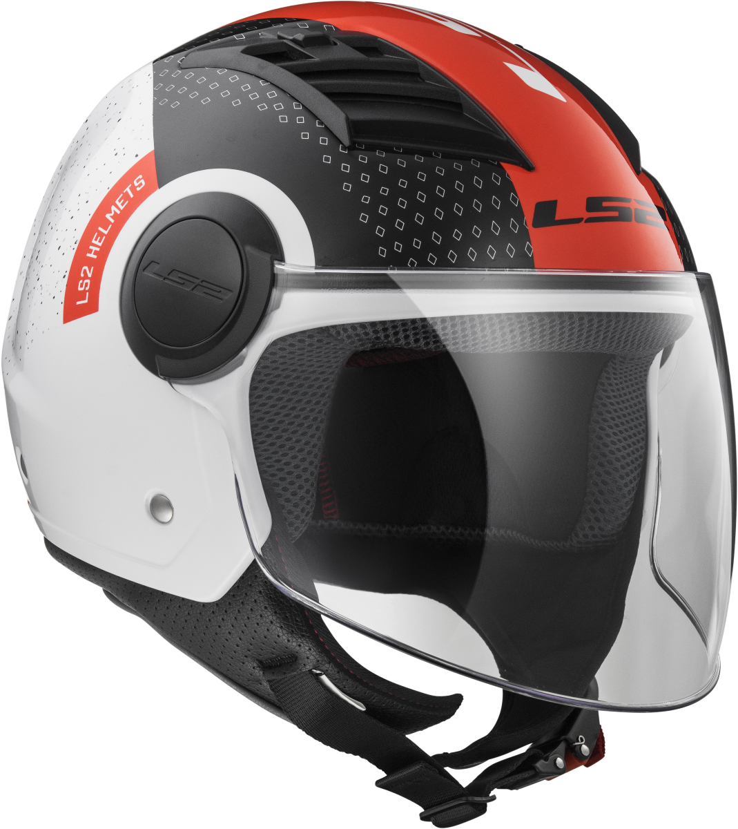 Casco LS2 OF562 AIRFLOW CONDOR BLANCO/NEGRO/ROJO 9