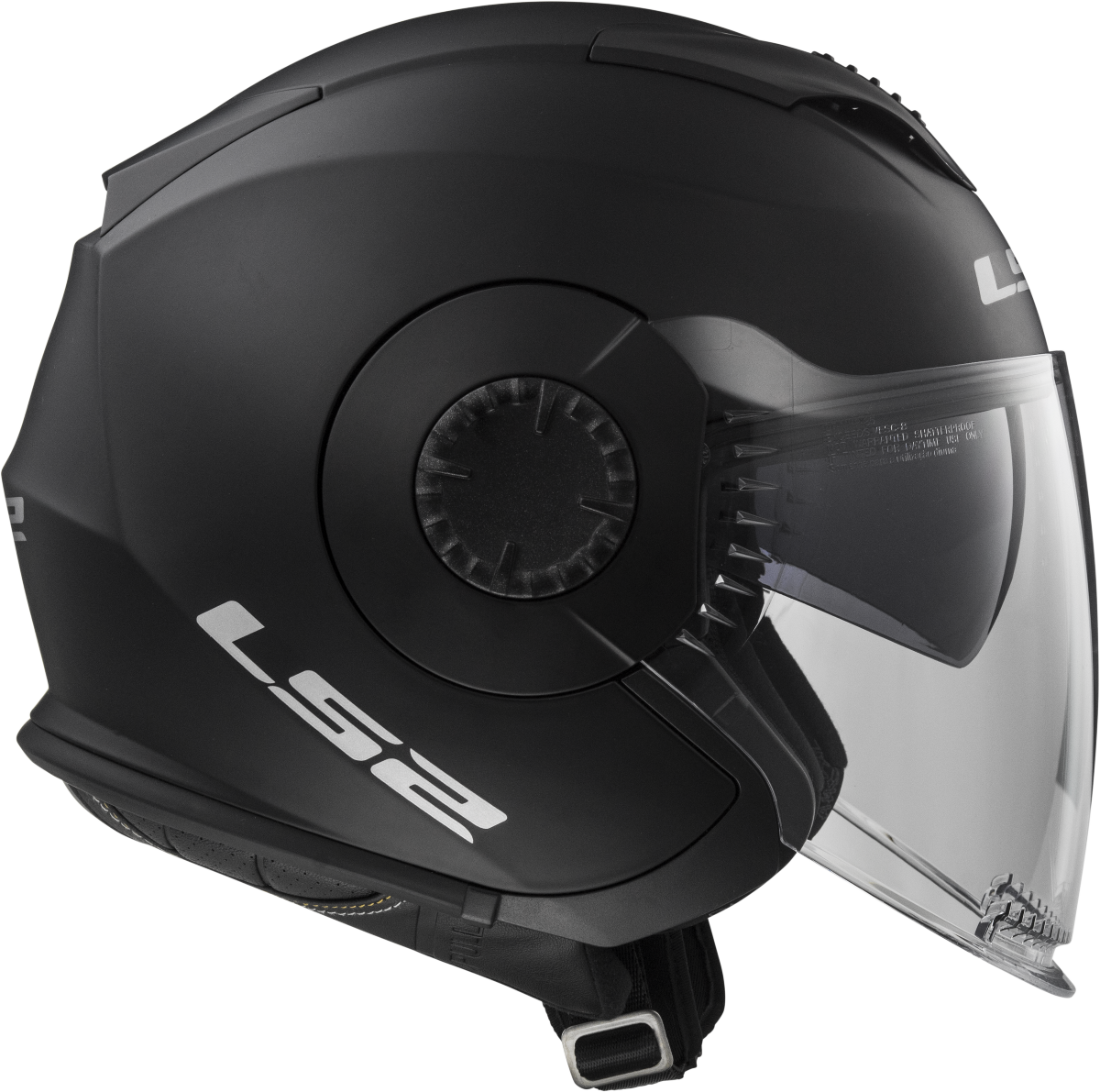 Casco LS2 OF570 VERSO SOLID NEGRO MATE 5