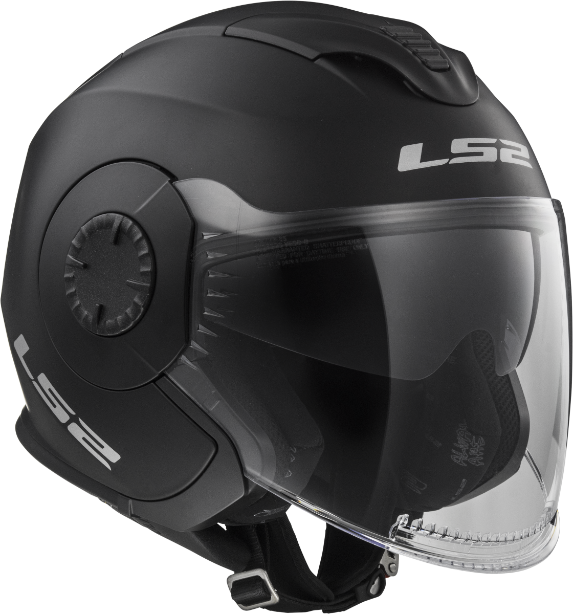 Casco LS2 OF570 VERSO SOLID NEGRO MATE 6