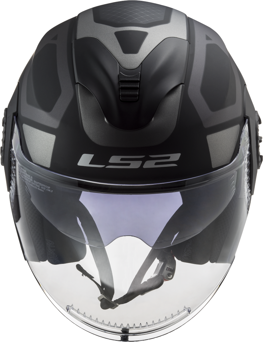 Casco LS2 OF570 VERSO MARKER NEGRO MATE/TITANIO 2