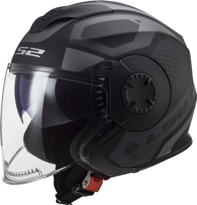 Casco LS2 OF570 VERSO MARKER NEGRO MATE/TITANIO