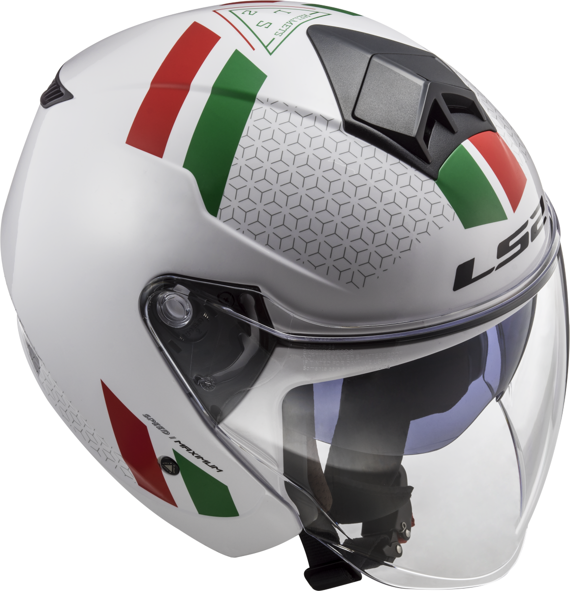 Casco LS2 OF573 TWISTER II COMBO BLANCO/VERDE/ROJO 3