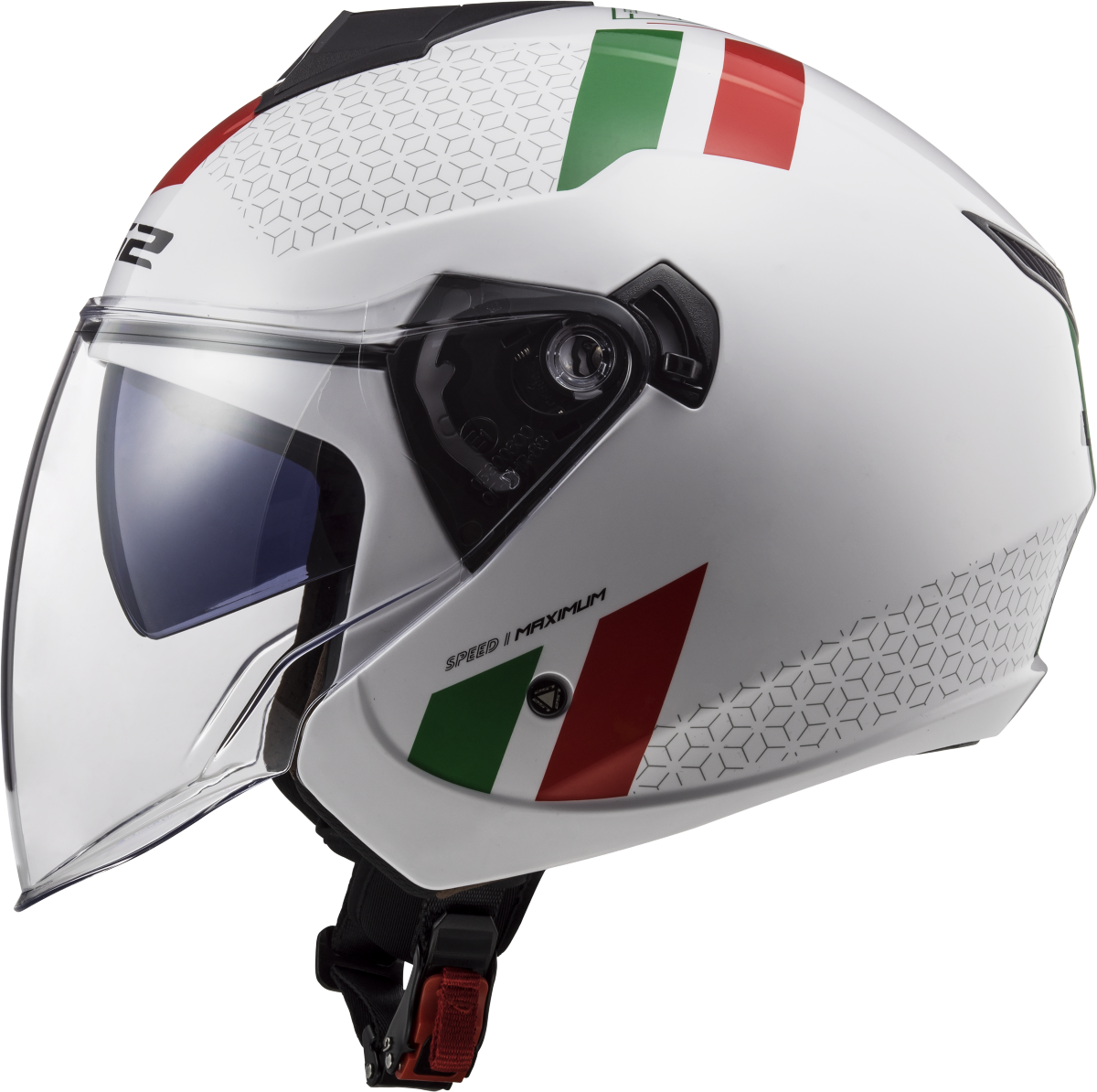 Casco LS2 OF573 TWISTER II COMBO BLANCO/VERDE/ROJO