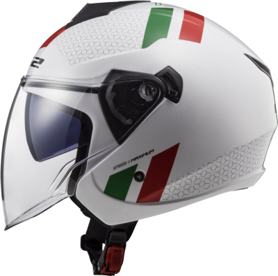 Casco LS2 OF573 TWISTER II COMBO BLANCO/VERDE/ROJO