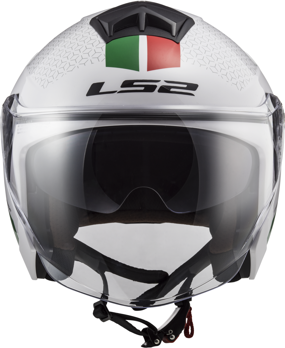 Casco LS2 OF573 TWISTER II COMBO BLANCO/VERDE/ROJO 10