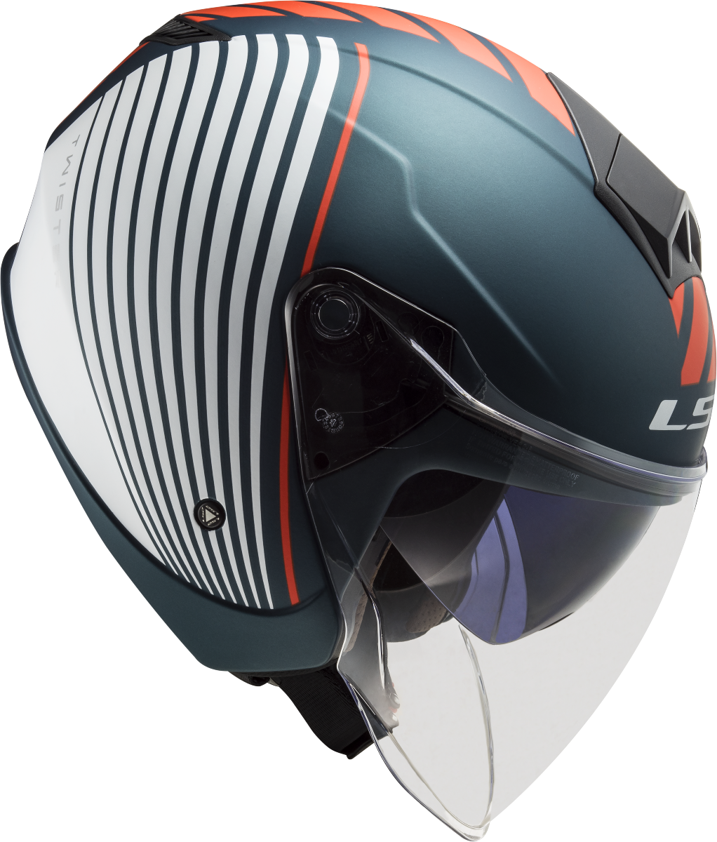 Casco LS2 OF573 TWISTER II LUNA AZUL MATE/BLANCO 3