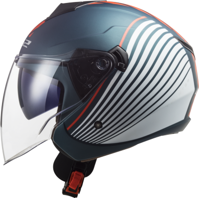 Casco LS2 OF573 TWISTER II LUNA AZUL MATE/BLANCO