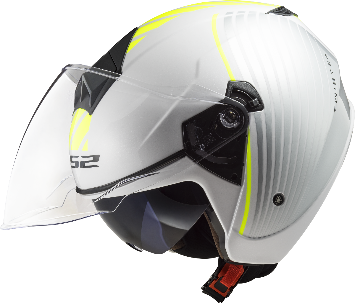 Casco LS2 OF573 TWISTER II LUNA BLANCO/PLATA 4