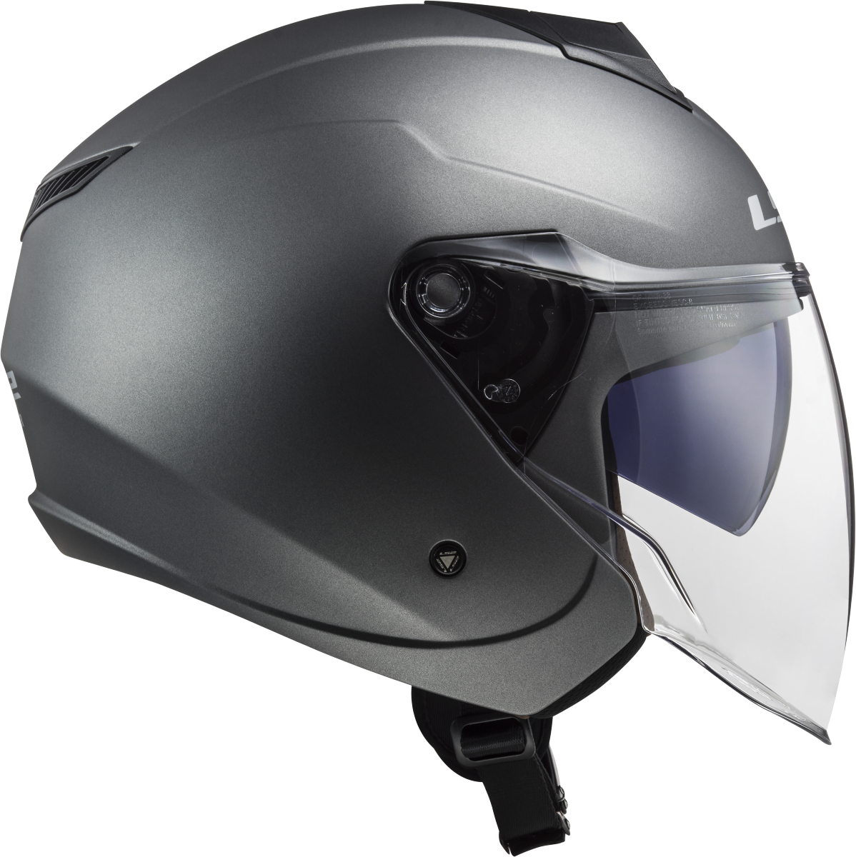 Casco LS2 OF573 TWISTER II SOLID TITANIO MATE 5