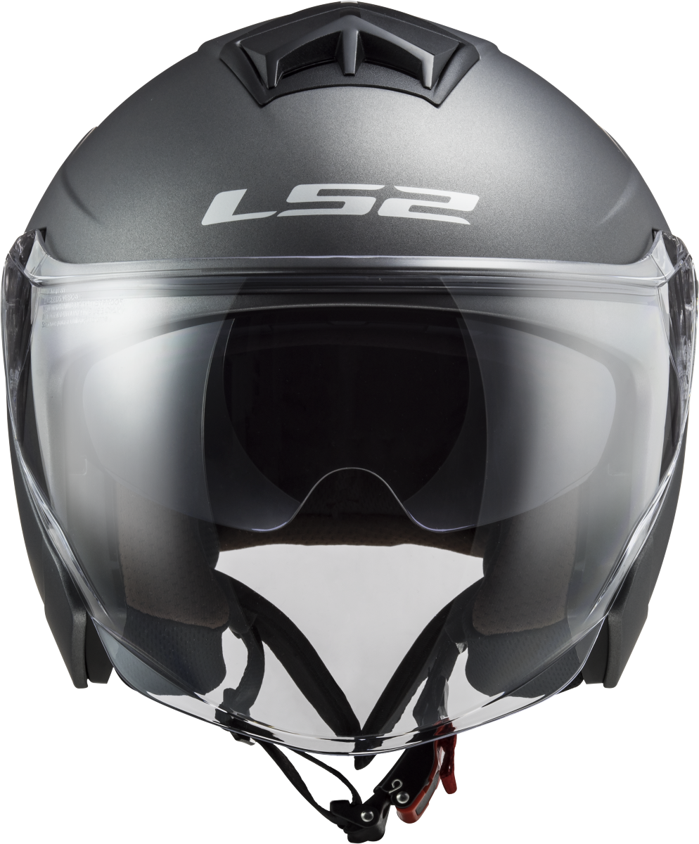 Casco LS2 OF573 TWISTER II SOLID TITANIO MATE 3