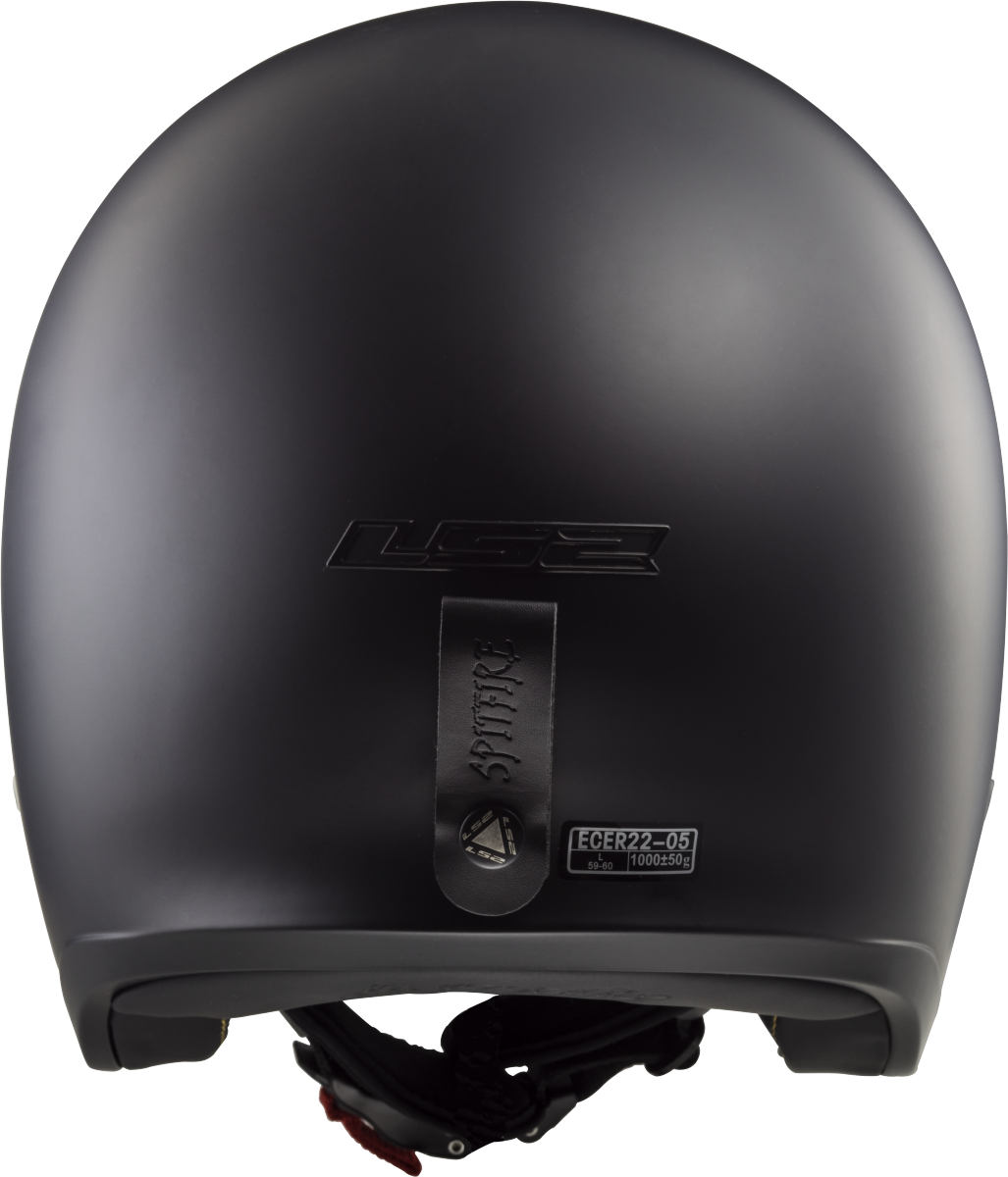 Casco LS2 OF599 SPITFIRE SOLID NEGRO MATE 9