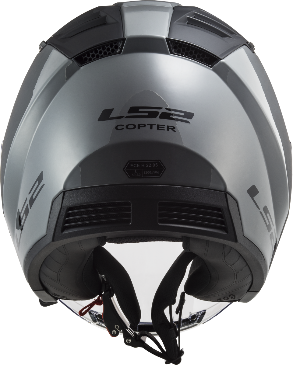 Casco LS2 OF600 COPTER SOLID GRIS NARDO 3