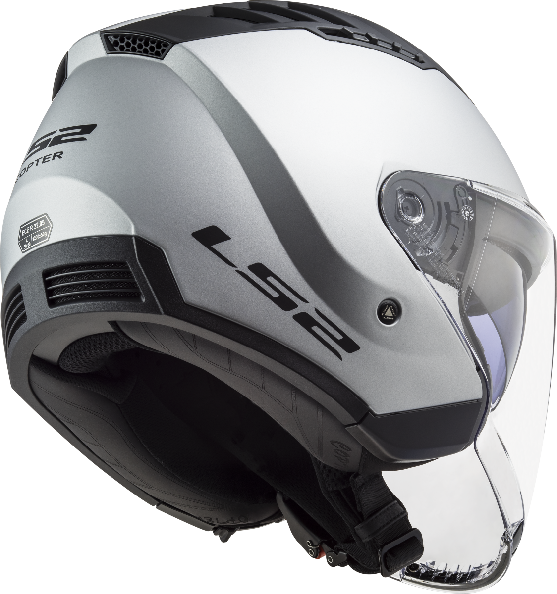 Casco LS2 OF600 COPTER SOLID PLATA MATE 3