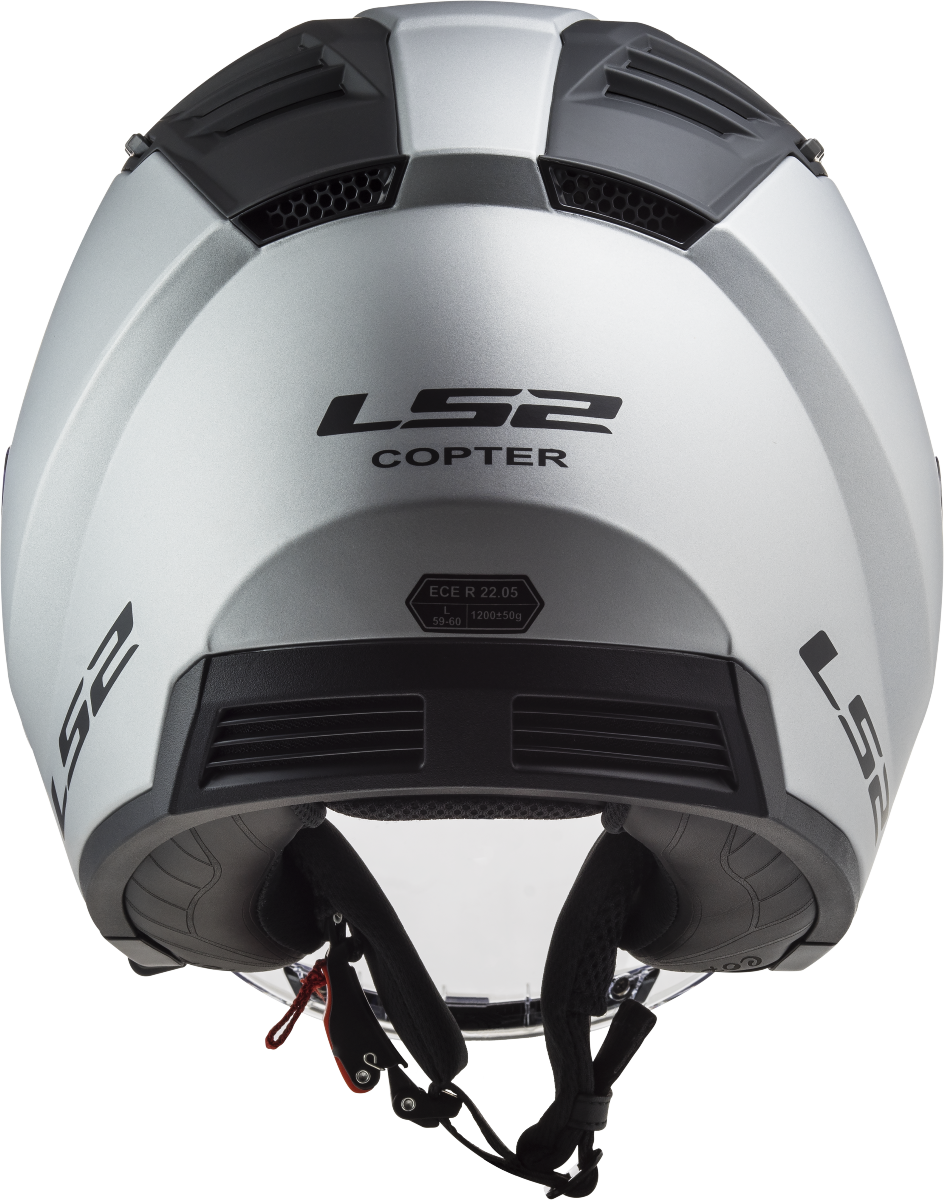 Casco LS2 OF600 COPTER SOLID PLATA MATE 2