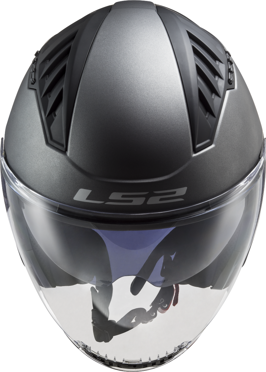 Casco LS2 OF600 COPTER SOLID TITANIO MATE 3