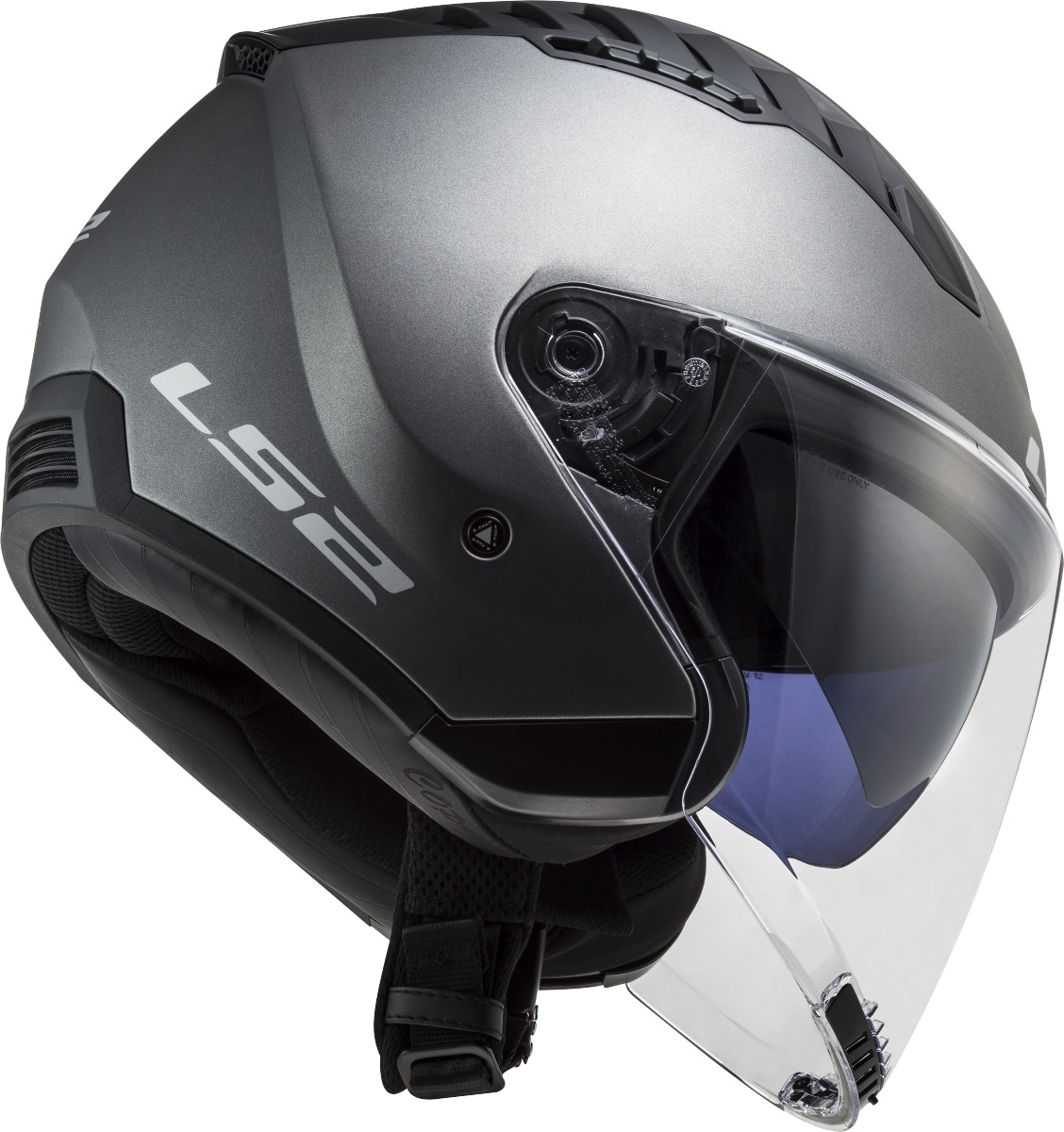 Casco LS2 OF600 COPTER SOLID TITANIO MATE 5