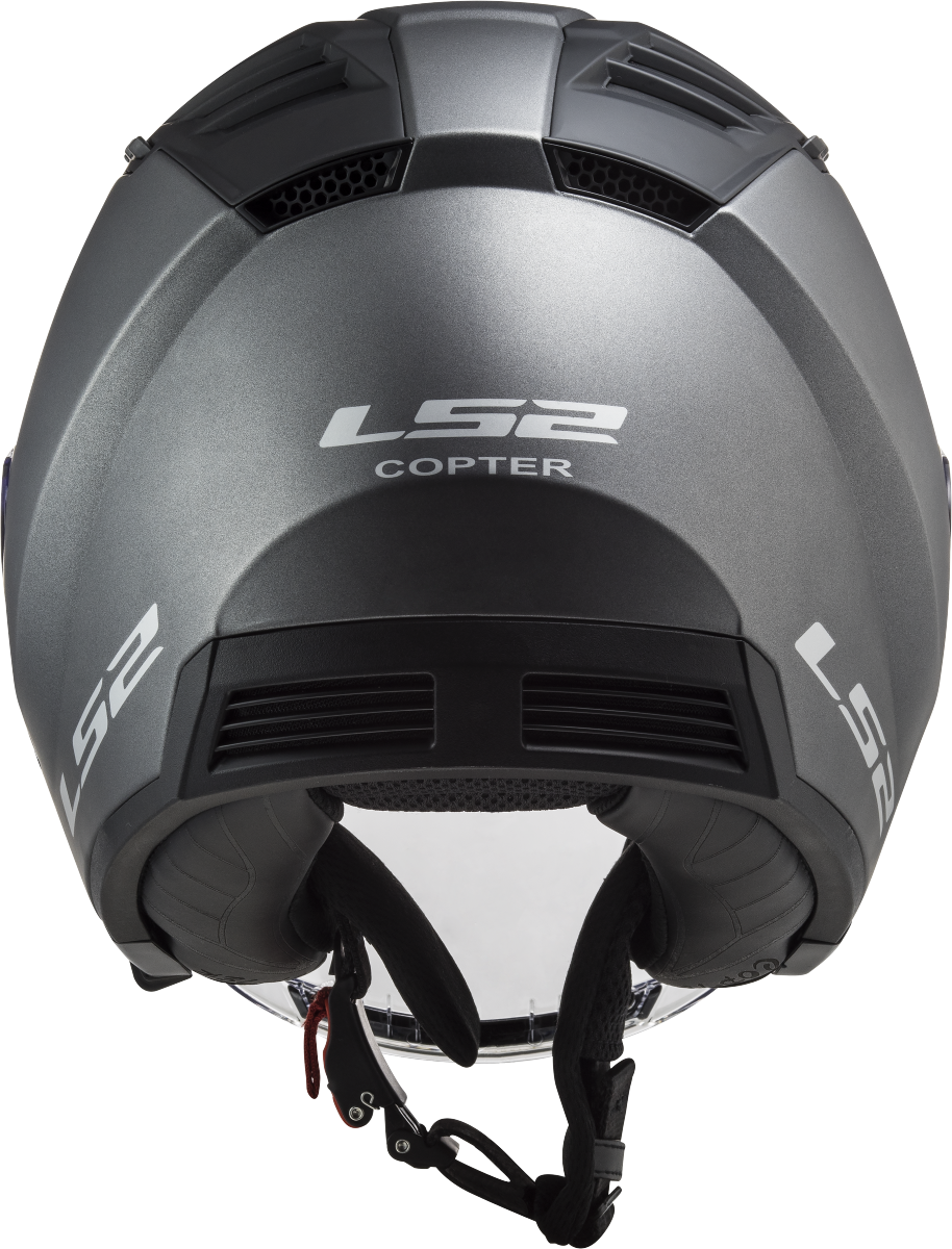 Casco LS2 OF600 COPTER SOLID TITANIO MATE 2