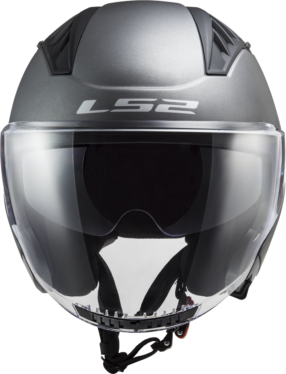 Casco LS2 OF600 COPTER SOLID TITANIO MATE 1