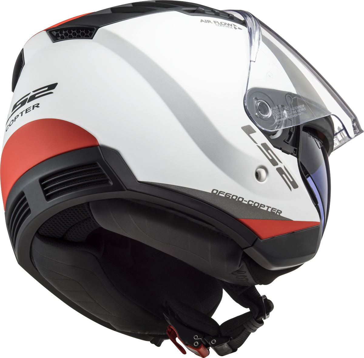 Casco LS2 OF600 COPTER URBANE BLANCO MATE/ROJO 6