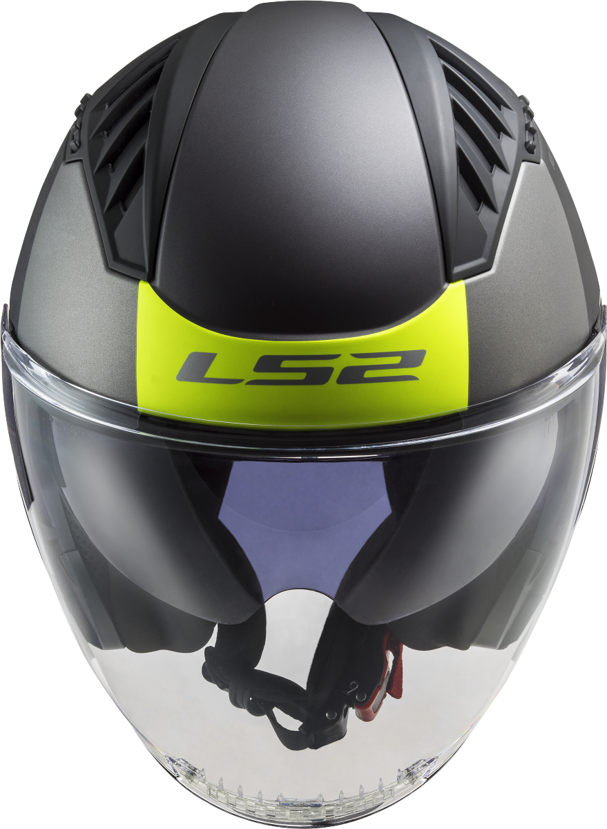 Casco LS2 OF600 COPTER URBANE NEGRO MATE/AMARILLO 6