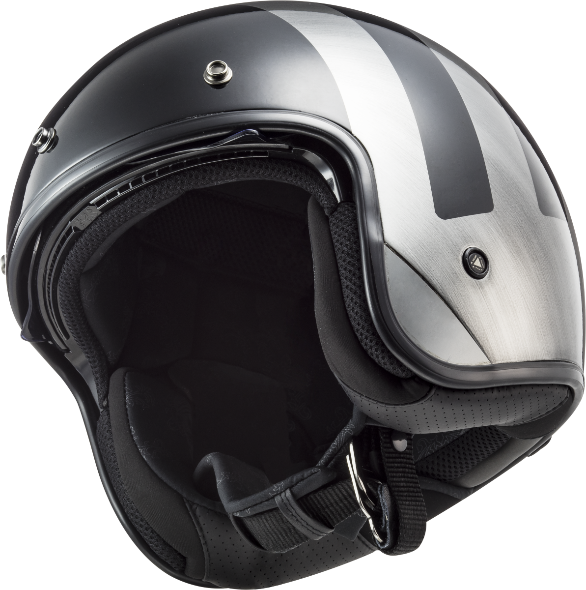 Casco LS2 OF601 BOB LINES JEANS NEGRO 8