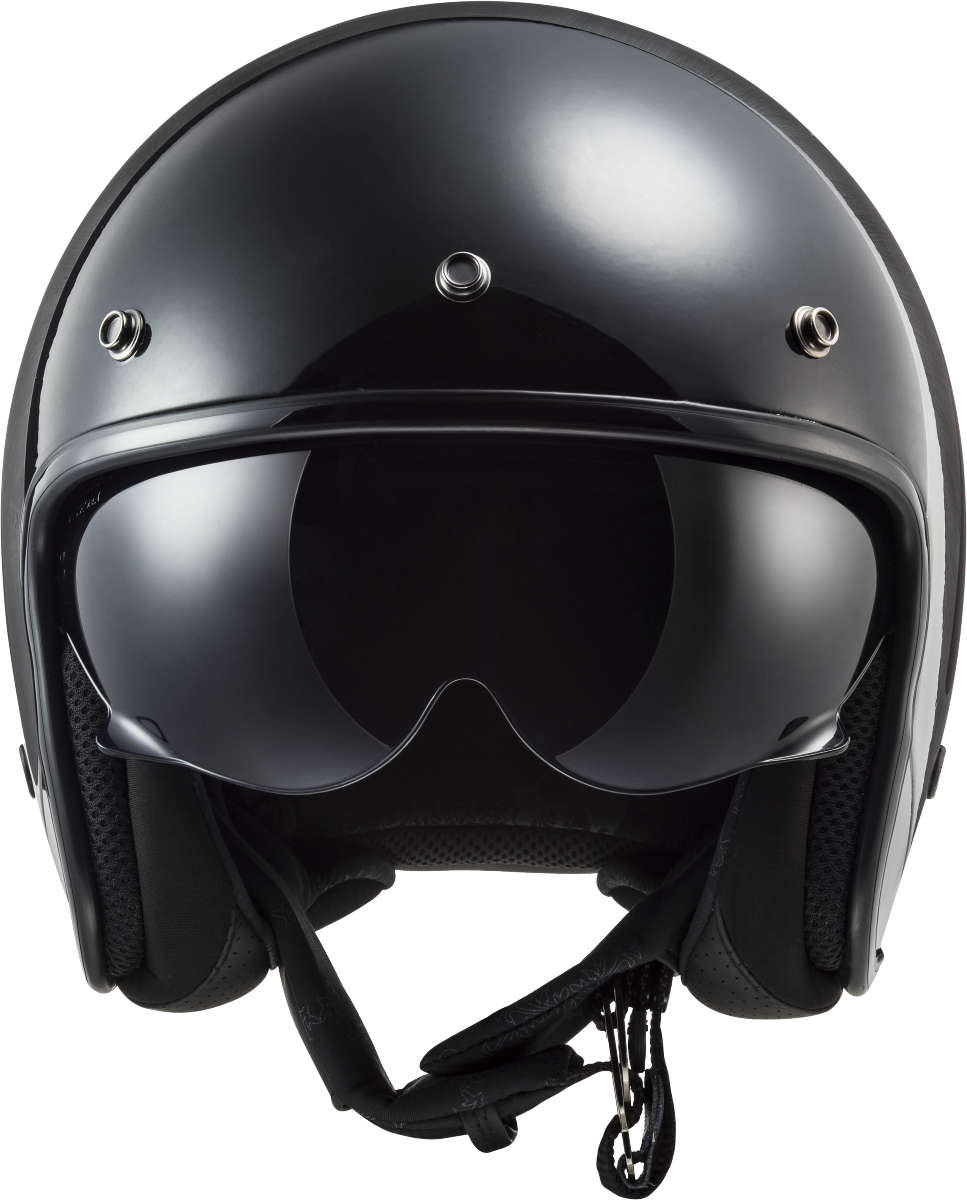 Casco LS2 OF601 BOB LINES JEANS NEGRO 1