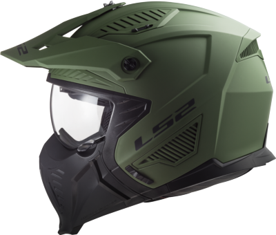 Casco LS2 OF606 DRIFTER SOLID VERDE MILITAR MATE ECE 22.06