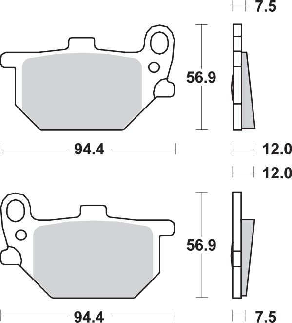 Pastillas de freno SBS 545HF (Brembo 07YA04) 1