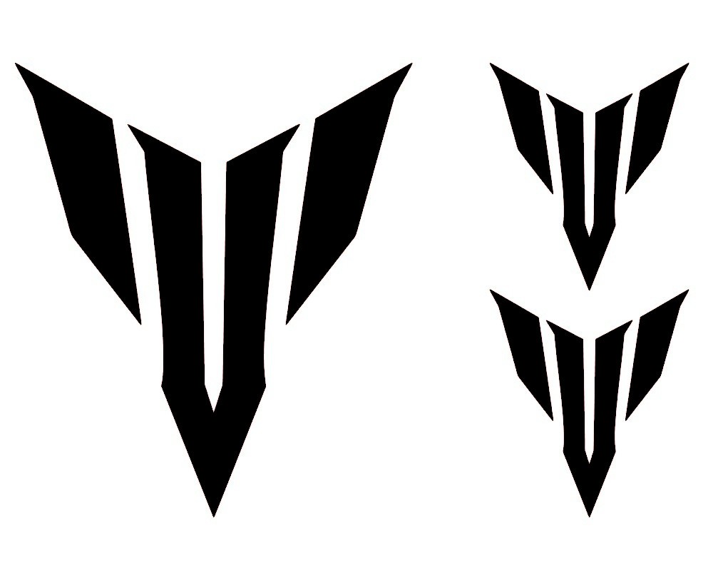 pegatinas logo yamaha mt vinilo de corte