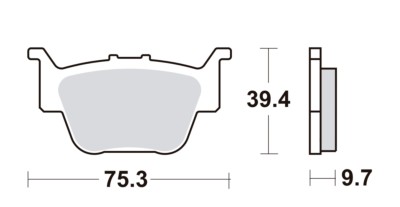 Pastillas de freno SBS (Brembo 07HO55)