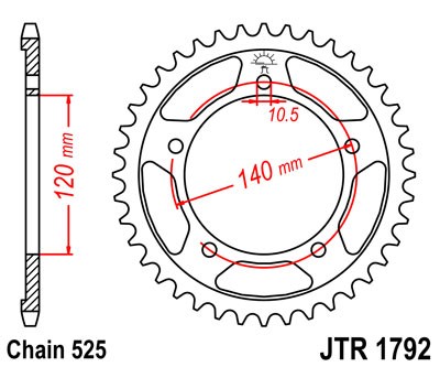 Plato Suzuki DL650 V-Strom '04- C-525 45Z