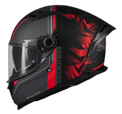 Casco Integral MT BRAKER SV CHARM B5 Rojo MATE