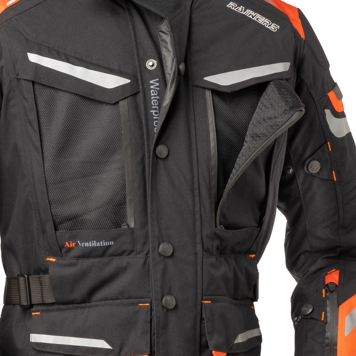 Chaqueta RAINERS TANGER NARANJA/NEGRA INVIERNO Impermeable 2