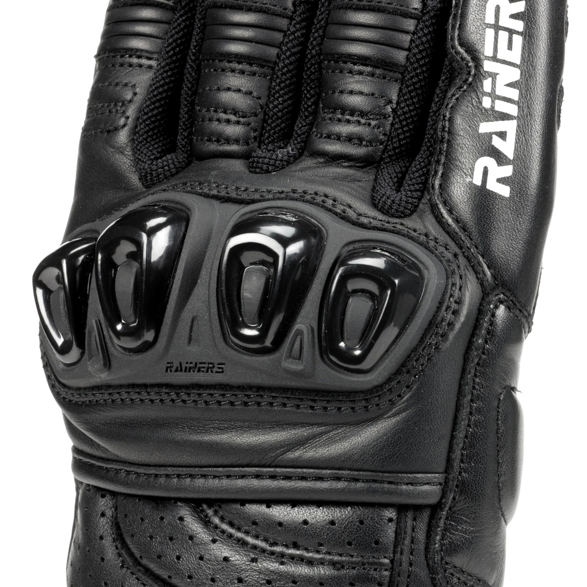 Guantes RAINERS ALFA NEGROS VERANO PIEL 3