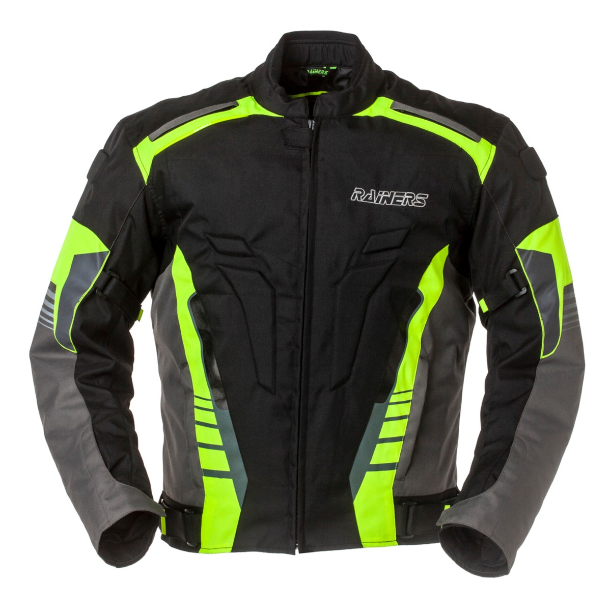 Chaqueta Moto Touring Hombre Negra-Fluor Invierno