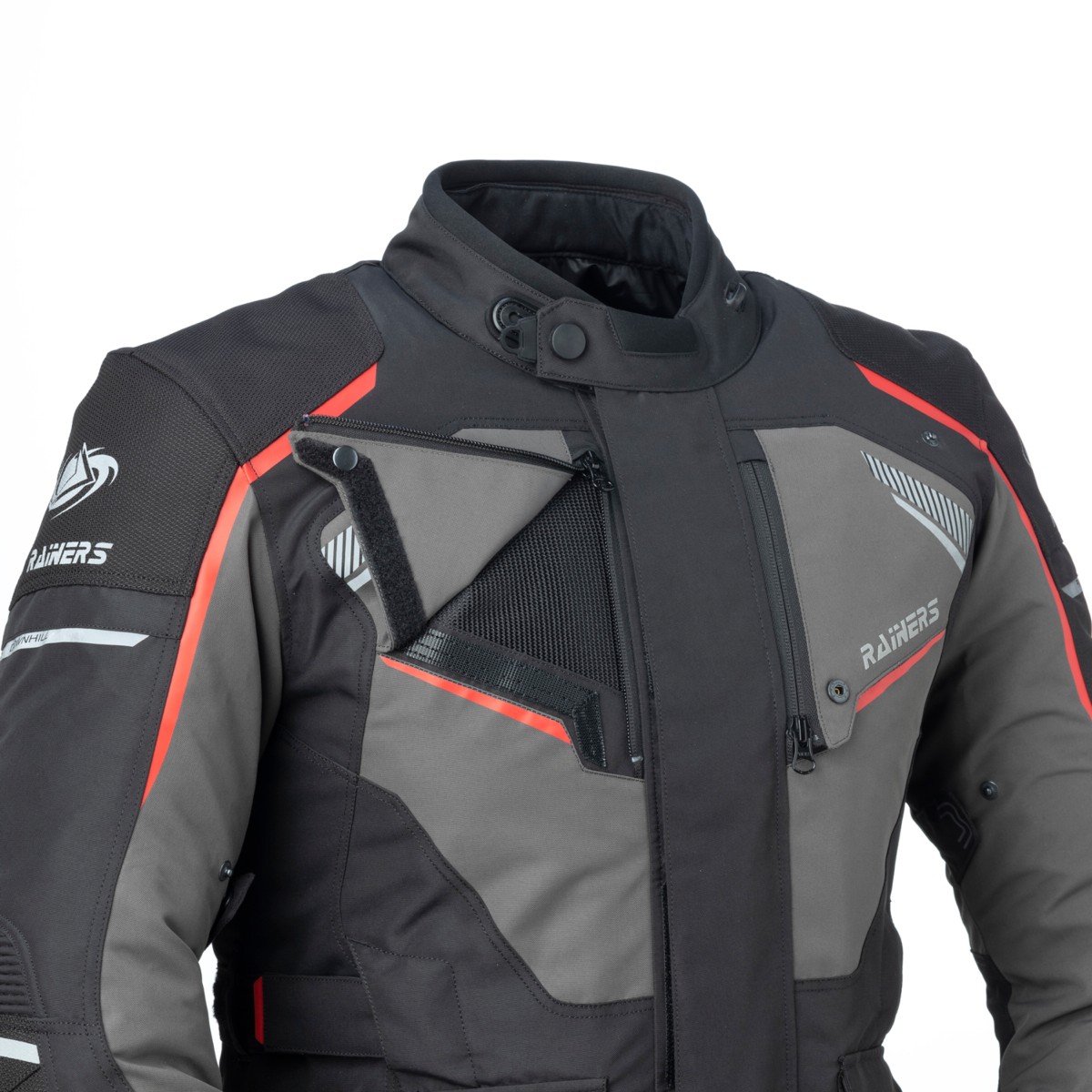 Chaqueta RAINERS VANCOUVER 4 ESTACIONES ADVENTURE NEGRO/GRIS Impermeable