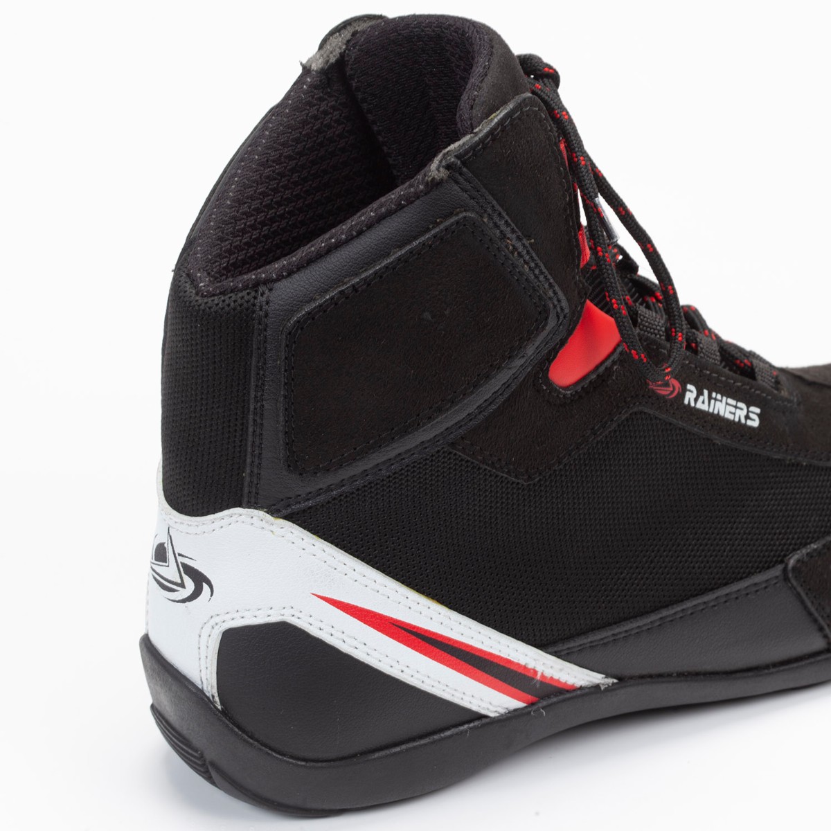 Botas Cortas RAINERS T200 NEGRO/ROJO TOURING 2