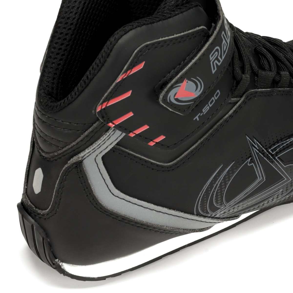 Botas Cortas RAINERS T500 PLUS NEGRO/ROJO TOURING 