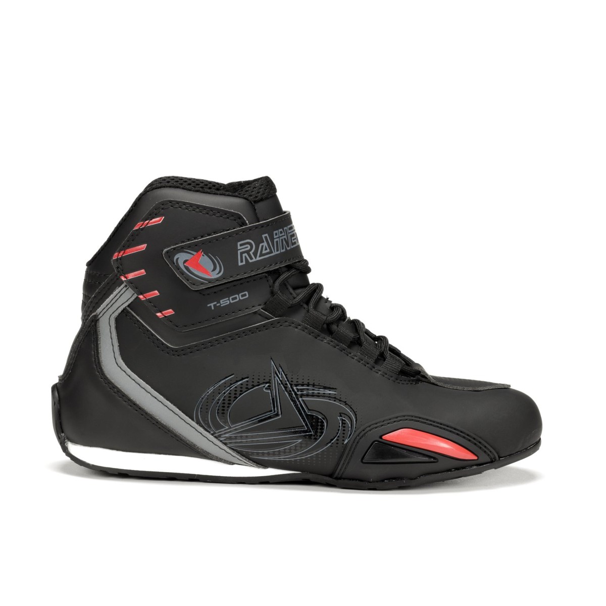 Botas Cortas RAINERS T500 PLUS NEGRO/ROJO TOURING 