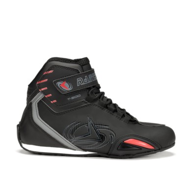 Botas Cortas RAINERS T500 PLUS NEGRO/ROJO TOURING 